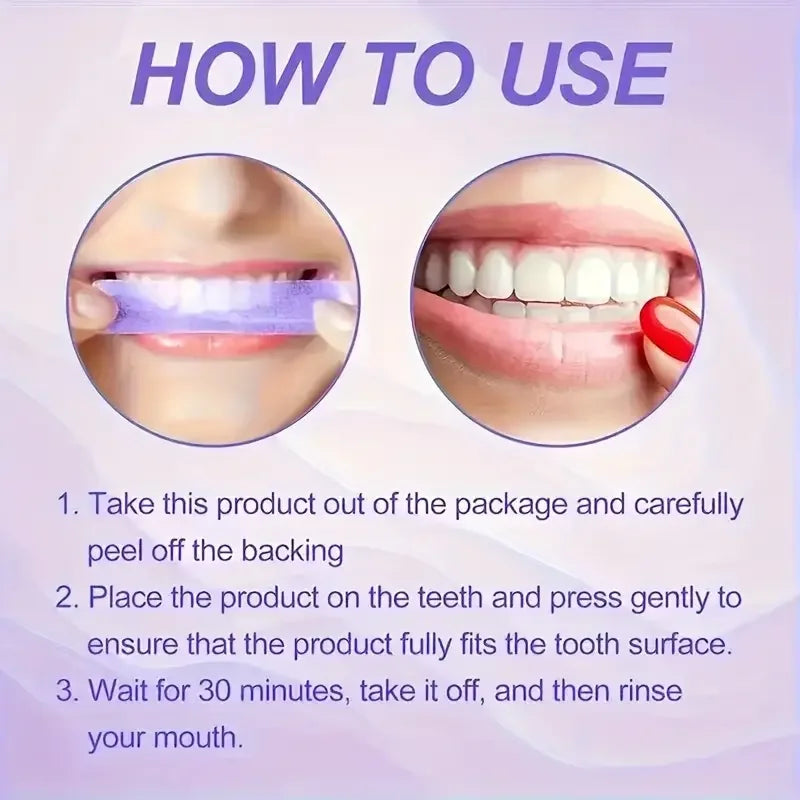 14 Pairs Teeth Brightening Strips for Teeth, 9D Whitener Strips Reduced Sensitivity White Strips for Teeth Whitening